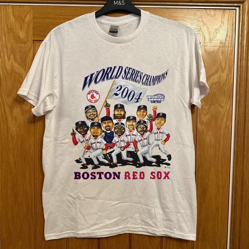 Boston Red Sox 2004 World Series Champions Shirt Collection Tee Retro Tee